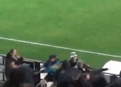 Опубликовано видео драки фанатов во время матча "Факел-Воронеж" - "Урал"