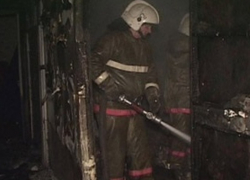 В Воронеже на Ростовской ночью сгорел киоск