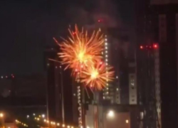 Воронежцы устроили салют и попали на видео во время опасности атаки БПЛА