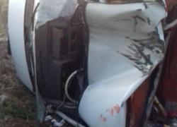 Опубликованы снимки с места ДТП с трактором и четырьмя пострадавшими под Воронежем 