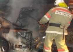 В центре Воронежа ночью сгорело ещё одно дорогое авто