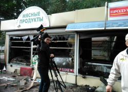 В Воронеже магазин мяса сгорел на улице Южно-Моравская