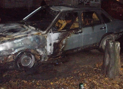 Под Воронежем огонь за полчаса уничтожил легковушку