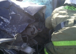 На воронежской трассе «Жигули» столкнулись с «Камазом»