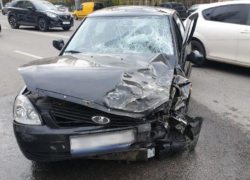 Последствия массовой аварии сняли на видео в Воронеже  