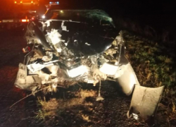 Фото с места смертельного ДТП показала воронежская полиция 