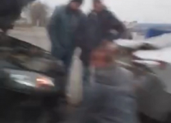 Аварию с участием 8 автомобилей сняли на видео в Воронеже 