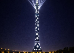 Дед Мороз промчится по телебашне в честь Нового года в Воронеже 