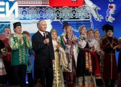 Воронежцы разделили сцену с Владимиром Путиным 