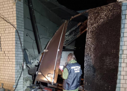 Последствия взрыва газового баллона показали на видео в Воронеже 