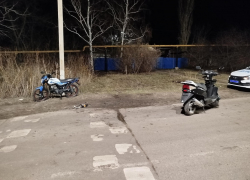 Опубликовано фото с места ДТП с несовершеннолетним воронежским водителем мопеда
