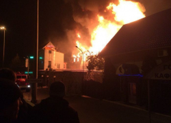 На выезде из Воронежа сгорела двухэтажная гостиница «Орхидея»