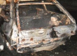 В Воронежской области сгорела очередная легковушка