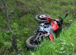 Под Воронежем мотоциклист улетел в кювет и погиб на месте