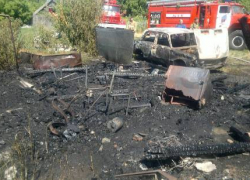 В Воронеже в субботу сгорела «шестерка»