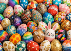 От акварели до мрамора: 10 техник покраски яиц к Пасхе