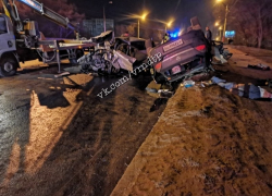 Опубликованы снимки с места ДТП с BMW и Opel с погибшими в Воронеже