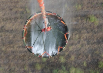 Героическое тушение пожара в "Погоново" сняли с борта вертолета 