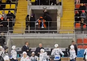 Шайба вылетела за пределы площадки и попала в ребенка во время игры «Бурана» в Воронеже