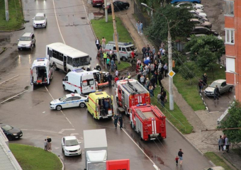 Пять человек пострадали в жёстком ДТП с участием маршрутки и Lada Granta в Воронеже