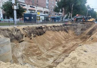 Раньше срока удалось завершить ремонт коллектора на памятнике Славы в Воронеже