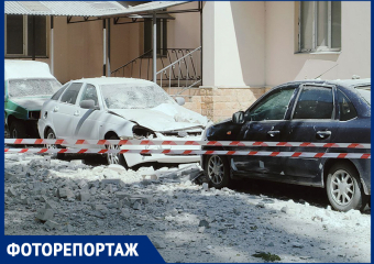 Опубликовано фото с места попадания БПЛА в жилой дом в Воронеже 