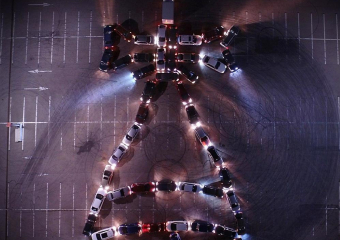 Воронежские автомобилисты устроили грандиозный флешмоб к 1 сентября