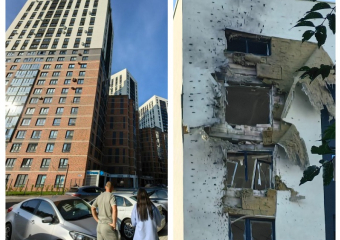 Последствия попадания БПЛА в многоэтажку показали на фото в Воронеже