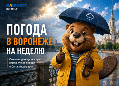 Солнце, грозы и +32: что приготовила погода воронежцам на грядущей неделе