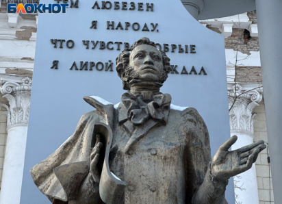 Почти 30 лет читает стихи и вдохновляет горожан памятник Пушкину в центре Воронежа: история подарка, который пережил лихолетье