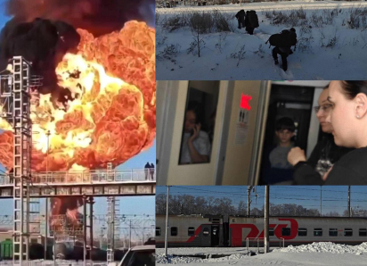 «Люди рыдали»: как пассажиры провели 14 часов в ледяном поезде из-за взрыва на Ж/Д путях