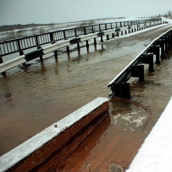 В Воронежской области остаются под водой 10 мостов