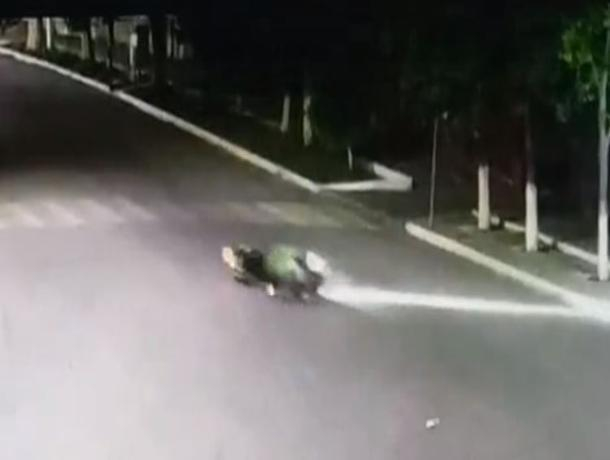 Жесткое приземление воронежского байкера-трюкача попало на видео