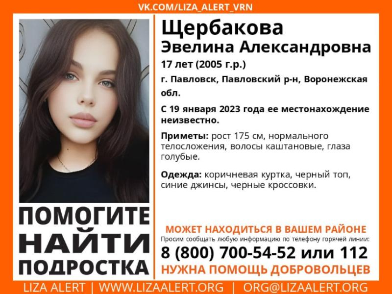 17-летняя девушка пропала в Воронежской области