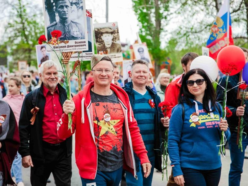 Сотрудники Нововоронежской АЭС приняли участие в праздновании 77-й годовщины Победы в Великой Отечественной войне
