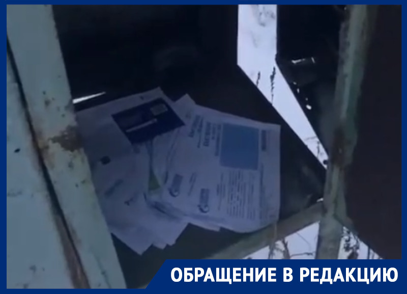 Воронежцы рассказали, как разыскивают свои коммунальные счета по окрестностям, потому что почтальон бросает их на улице