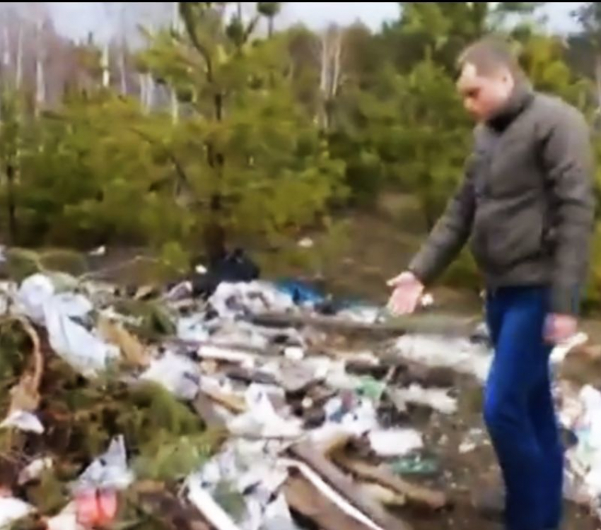 В воронежском лесу уже больше полугода царит мусорный ад