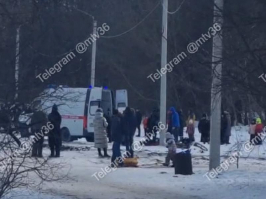 Зимнее развлечение закончилось приездом скорой помощи в воронежском парке