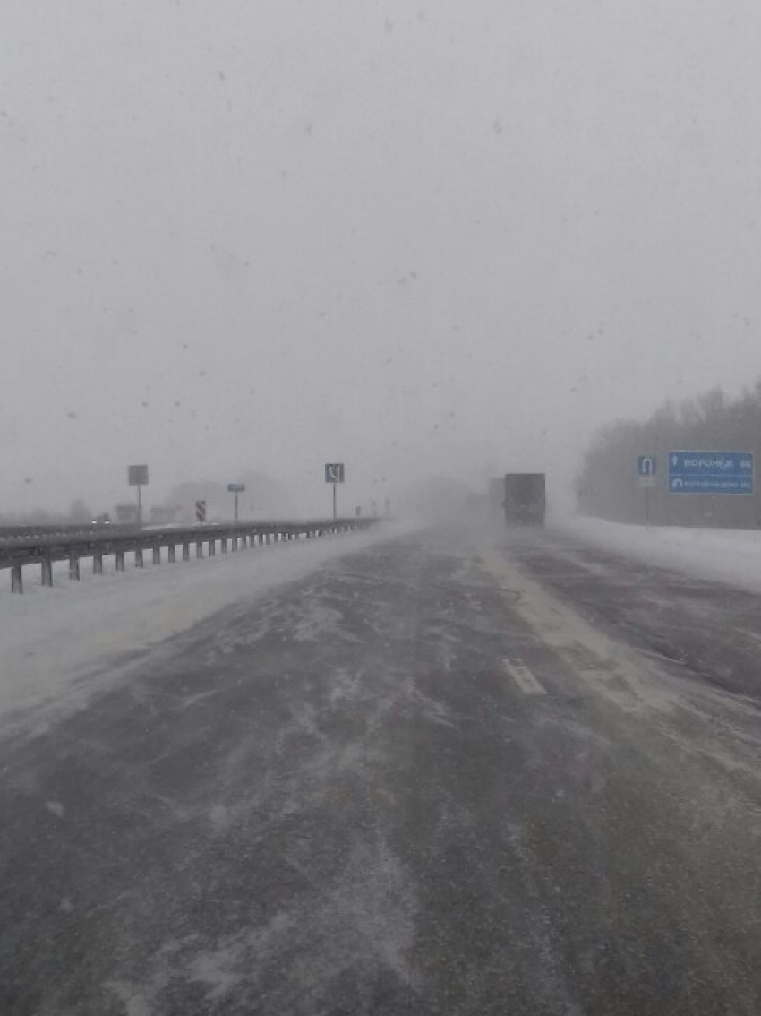 Воронежцев предупредили об ужасных погодных условиях на трассе М4 «Дон»