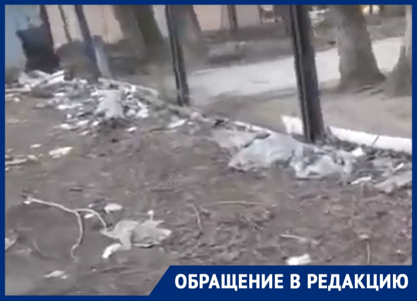 Помойка с иглами и шприцами атаковала детский сад в Воронеже