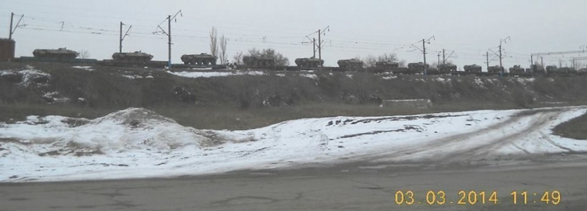 В Воронеже на станции «Придача» стоят составы с бронетехникой