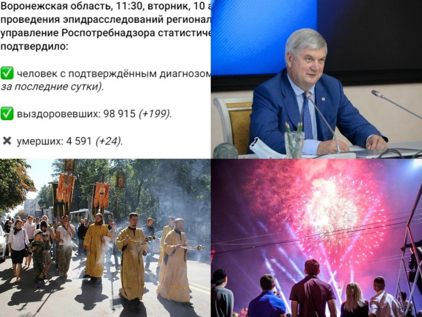 Коронавирус в Воронеже 10 августа: +468 больных, коллективный иммунитет, детские лагеря и отмена Крестного хода