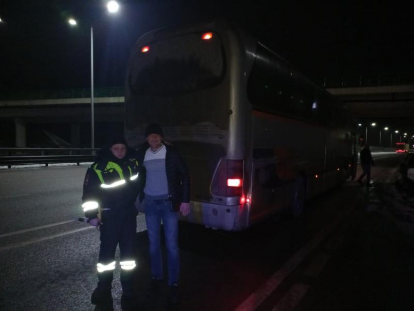 Воронежские полицейские 50 километров гнались за автобусом по трассе М-4 «Дон» 