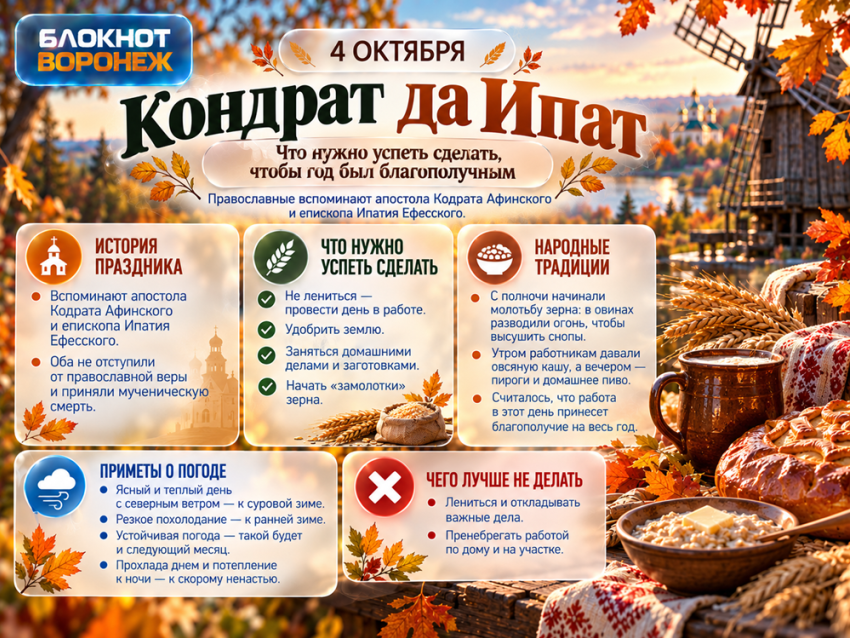 Что нужно успеть сделать 4 октября, чтобы год был благополучным