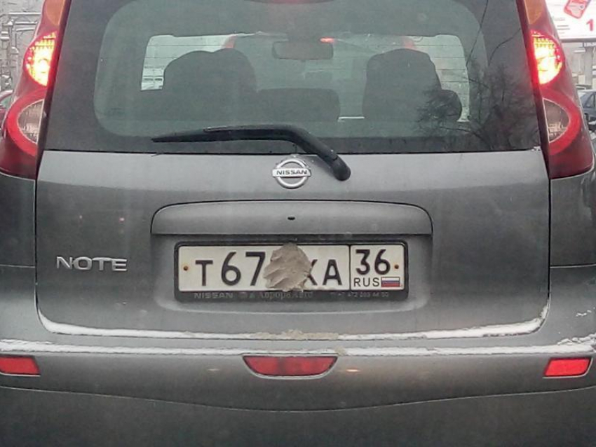 Оберег от штрафов заметили на авто в Воронеже