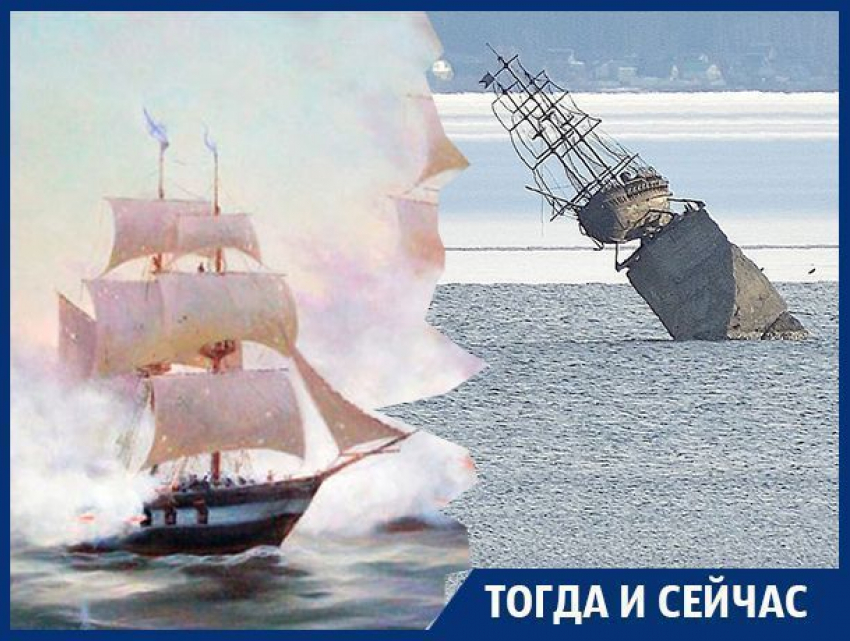 Как в Воронеже уходит под воду памятник баркалону «Меркурий»