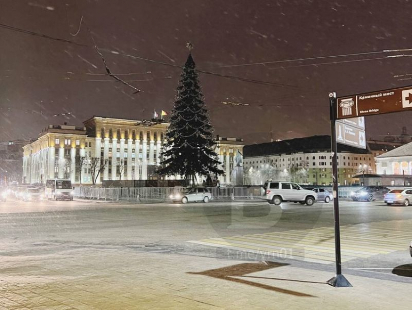 Завершена установка за 2,3 млн рублей главной новогодней елки Воронежа