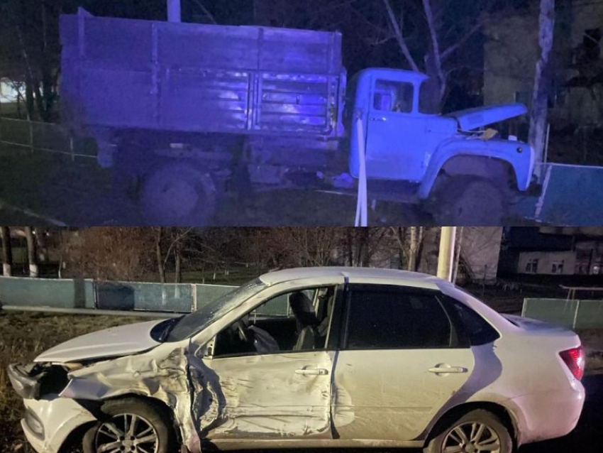 Опубликовано фото жесткого ДТП легковушки и ЗИЛа в Воронежской области