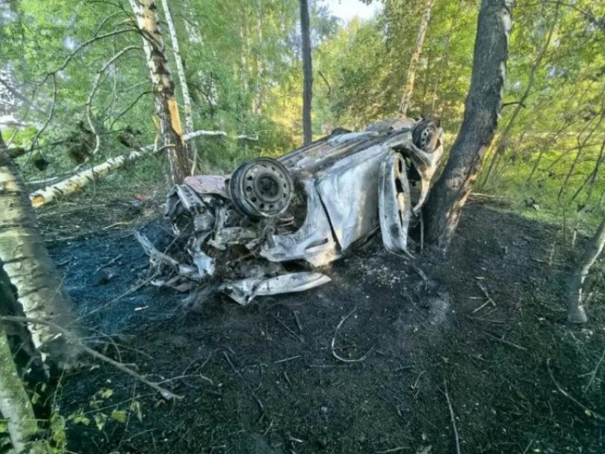 Подросток из Воронежа сгорел в машине на трассе в Панинском районе