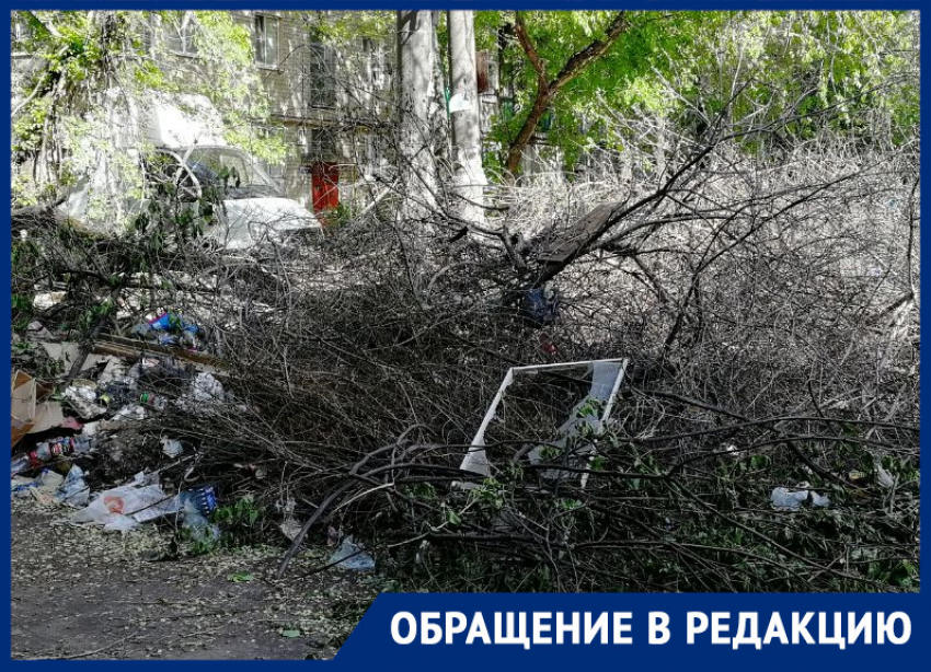 «Асфальта нет, кругом свалки»: воронежцы пожаловались на свой крайне неуютный двор